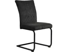 Freischwingerstuhl Vanja Cordstoff anthrazit