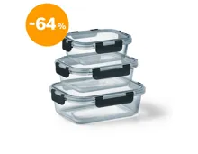 Frischhaltebehälter rechteckig 3er-Set