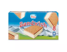 Frisco Sandwich Glace Vanille, 8 x 75 ml