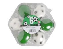 Fussballeier gekocht & gefärbt