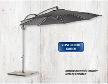GARDENLINE® Alu-Ampelschirm Ø ca. 3 m