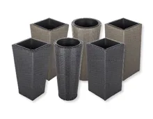 GARDENLINE® Terrassentopf in Rattan-Optik
