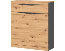 Garderobenkommode Turino 86, Dekor Eiche