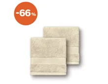 Gästehandtuch beige 2 Stück