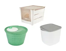 Gemüseaufbewahrungsbox/​Salatschleuder/​Küchenabfallbehälter