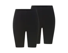 Gerippte Radler-Leggings, 2er