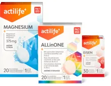 Gesamtes Actilife Sortiment