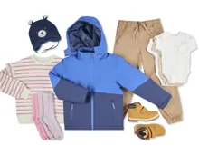 Gesamtes Baby- und Kinderbekleidungs-Sortiment sowie Kinderschuhe