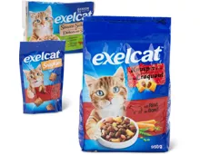 Gesamtes Exelcat-Katzenfutter- und Dreamies-Katzensnack-Sortiment