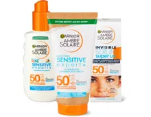 Gesamtes Garnier Ambre Solaire Sortiment