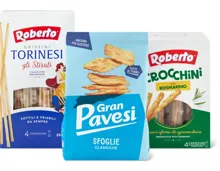 Gesamtes Gran Pavesi und Roberto Sortiment