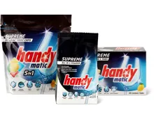Gesamtes Handymatic Supreme Sortiment