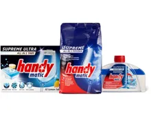 Gesamtes Handymatic Supreme Sortiment