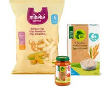 Gesamtes Migros Bio Babynahrungs- und Mibébé-Sortiment