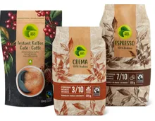 Gesamtes Migros Bio Kaffee-Sortiment