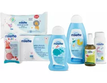 Gesamtes Milette-Babypflege- und -Waschmittel-Sortiment