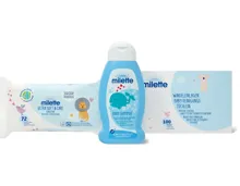 Gesamtes Milette-Babypflege- und -Waschmittel-Sortiment