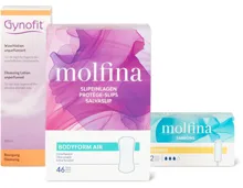 Gesamtes Molfina- und Gynofit-Sortiment