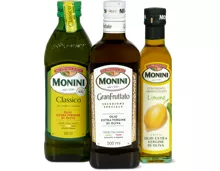 Gesamtes Monini-Olivenöl- und -Vinaigrette-Sortiment