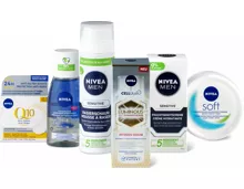 Gesamtes Nivea- und Nivea Men-Gesichtspflege-Sortiment