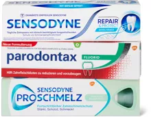 Gesamtes Sensodyne- und Parodontax-Sortiment