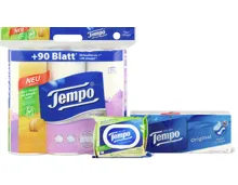 Gesamtes Tempo Sortiment