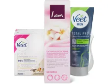 Gesamtes Veet- und I am-Enthaarungs-Sortiment