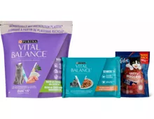 Gesamtes Vital Balance Katzenfutter- und Felix Snacks-Sortiment