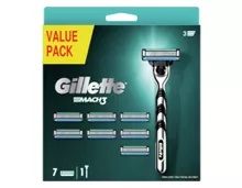 GILLETTE Mach 3-Rasierer +8 Ersatzklingen