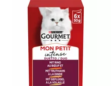 Gourmet Mon Petit Katzenfutter in Sauce Rind & Huhn 6x50g