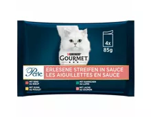 Gourmet Perle Katzenfutter in Sauce Fleisch & Lachs assortiert 4x85g