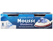 Greek Style Mousse Heidelbeere