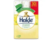 Hakle Pflegende Sauberkeit Toilettenpapier, 30 Rollen