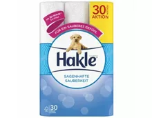 Hakle Sagenhafte Sauberkeit Toilettenpapier Weiss, 30 Rollen