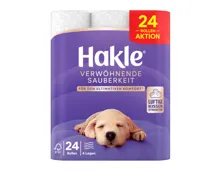Hakle Verwöhnende Sauberkeit Toilettenpapier, 24 Rollen