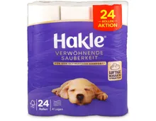 Hakle Verwöhnende Sauberkeit Toilettenpapier, 24 Rollen