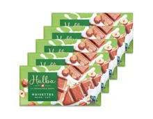 Halba Tafelschokolade Milch & Nuss 5x100g