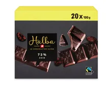 Halba Tafelschokolade Noir 72% 20x100g