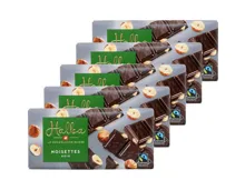 Halba Tafelschokolade Noir Noisettes 5x100g