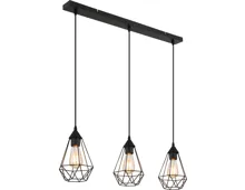 Hängeleuchte Grid, 3-flammig