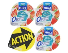 Hirz Joghurt 0% Erdbeer & Rhabarber 4x180g