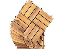 Holzbodenplatten Akazie 30 x 30 cm