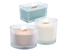 HOME CREATION Duftkerze mit Holzdocht