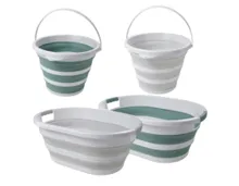 HOME CREATION Faltbarer Wäschekorb/Eimer