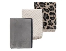 HOME CREATION Kuscheldecke mit Fransen