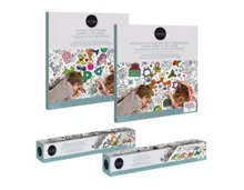 HOME CREATION Tischdecke zum Selbstbemalen/Ausmalrolle