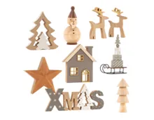 HOME CREATION Weihnachts-Holz-Dekoration