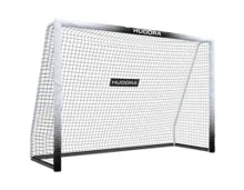 HUDORA Fussballtor Pro Tect 240 Advanced, 240 cm × 85 cm × 160 cm, 11 kg, Weiss/Schwarz