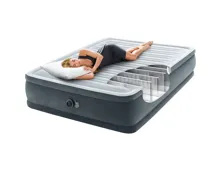 INTEX Luftbett Comfort Plush 152 x 203 x 46 cm mit integrierter Pumpe