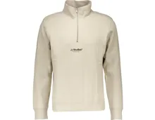 Jack & Jones Herren-Sweatshirt 1/4 Reissverschluss uni XL, beige